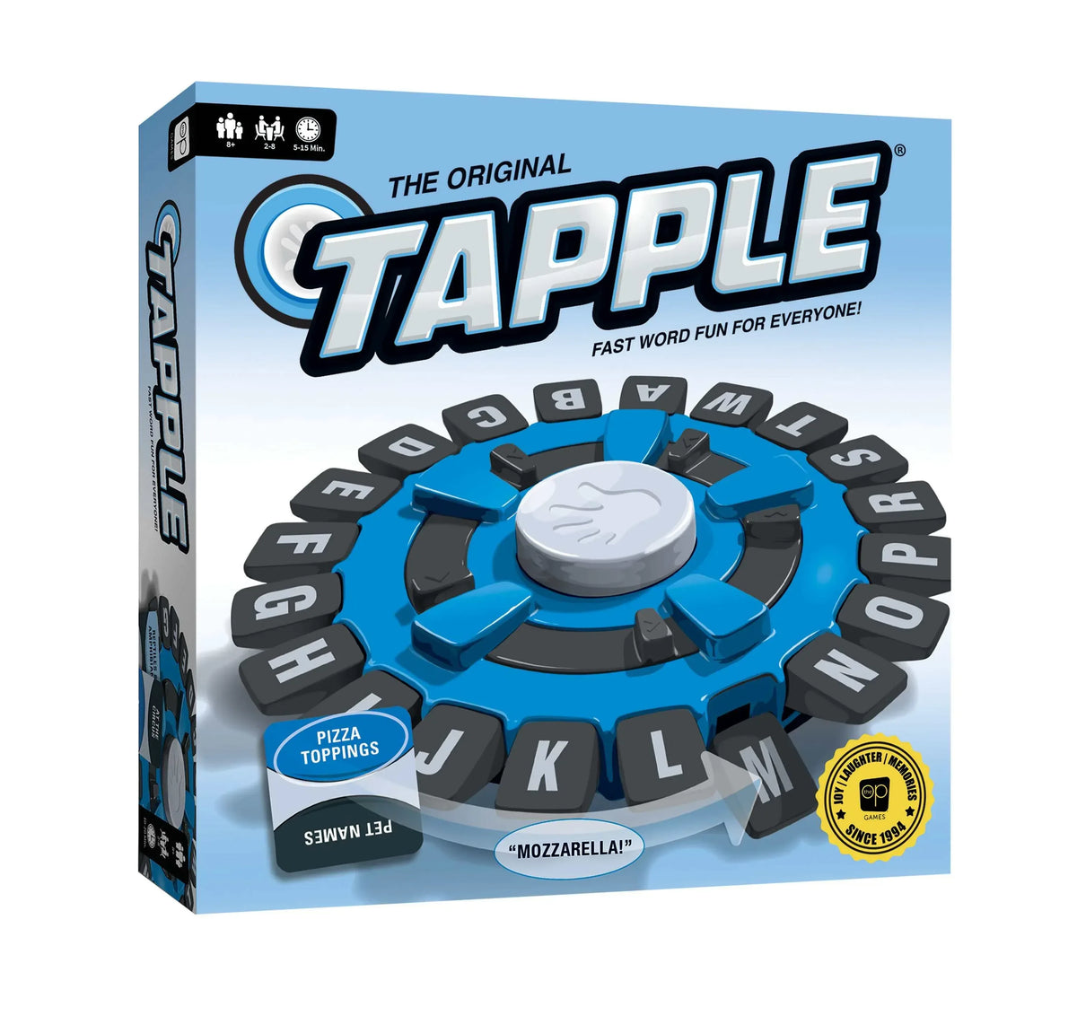 Tapple Word Game by USAopoly, Fast-Paced Family Board Game, 2 - 8 Players Ages 8 and up - USA MEGA SHOP