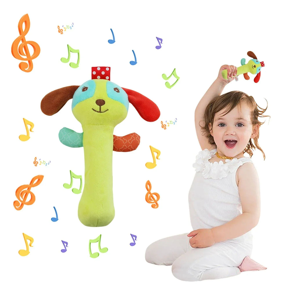Clear!Tarmeek Baby Soft Rattles Shaker Teething for 0-6 Months Newborn,Infant Developmental Hand Grip Baby Cute Stuffed Animal Doll for 6-12 Months Toddlers,Birthday Gifts for Kids - USA MEGA SHOP