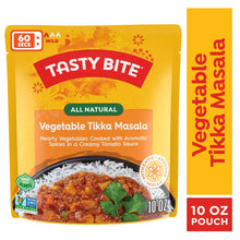 Vegetable tikka masala pouch with creamy curry and rice illustration