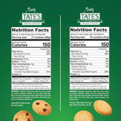 Tate's Bake Shop Tiny Tate's Variety Pack Chocolate Chip & Snickerdoodle Cookies, 3 x 5.5 oz Bags