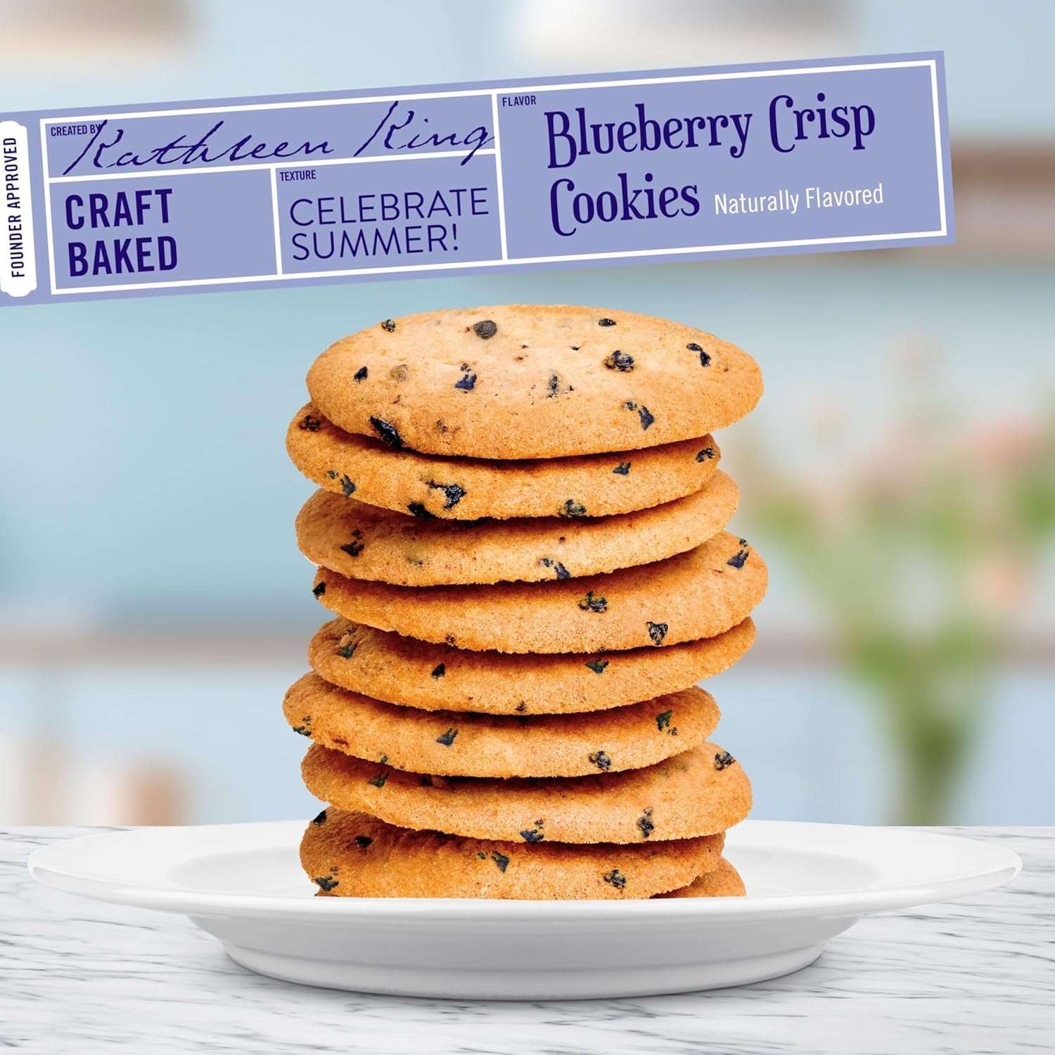 Tate's Bake Shop Blueberry Crisp and Chocolate Chip Cookies Variety Pack, 4 Bags