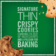 Green cookie product card with chocolate chip cookie graphic