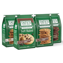 Set of Tate's Bake Shop green cookie bags, assortment variety pack