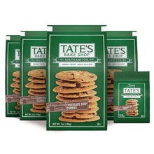 Cookie variety pack with large and tiny chocolate chip cookie bags in green packaging