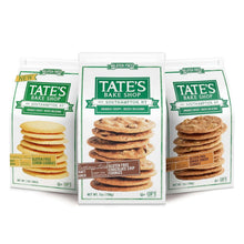 Gluten-free cookie variety pack with three cookie bags: lemon, ginger zinger, and chocolate chip.