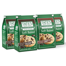 Tate's Bake Shop soft baked cookie variety pack bags, dark chocolate & chocolate chip