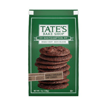 Double chocolate chip cookies pouch with stacked dark cookies on front label