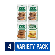 Four-bag gluten-free cookie variety pack showing assorted cookie types