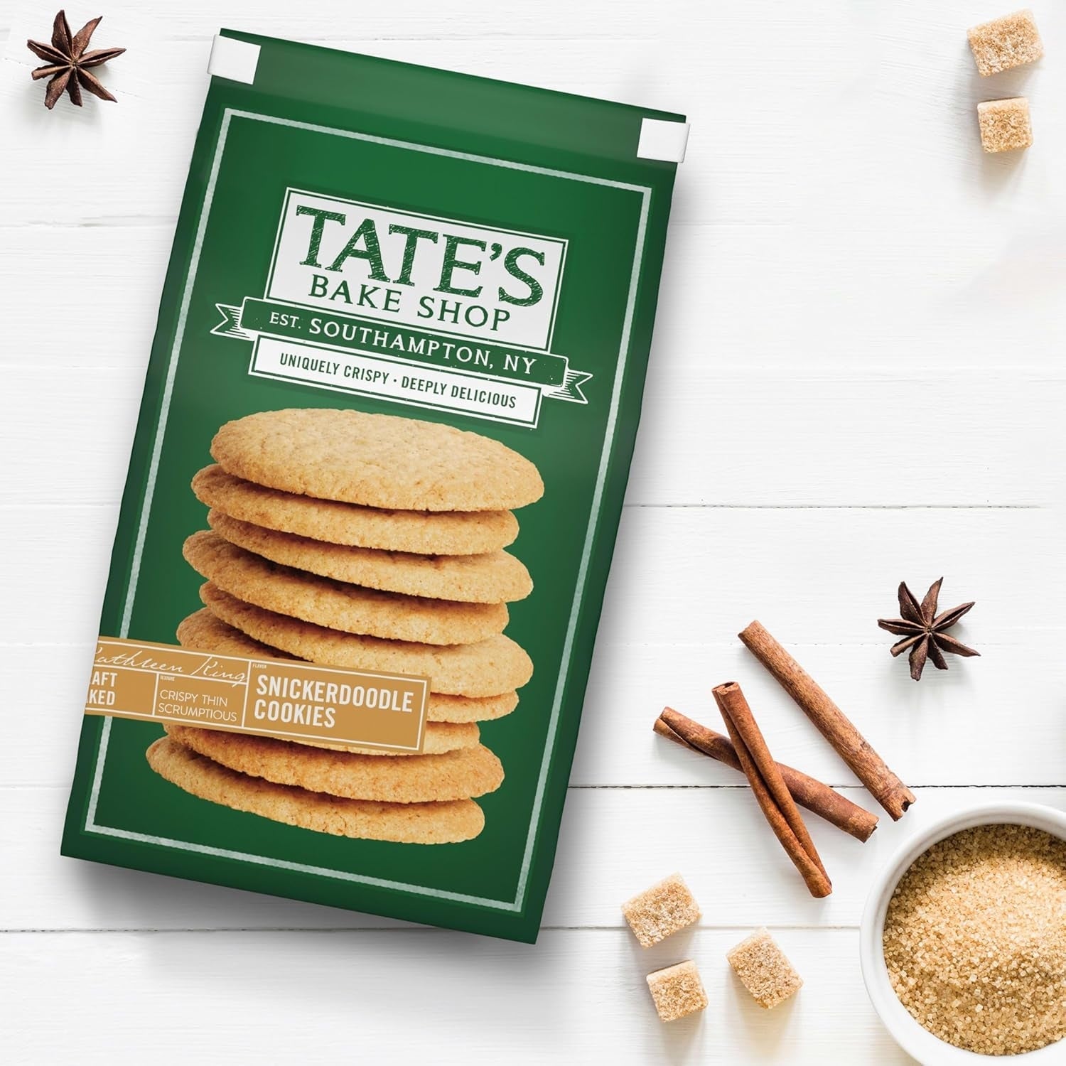 Tate's Bake Shop Snickerdoodle Cookies, 4-7 oz Bags