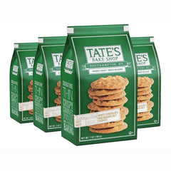 Tate's Bake Shop White Chocolate Macadamia Nut Cookies – Thin & Crispy Gourmet Cookies (4 x 7 oz Bags)
