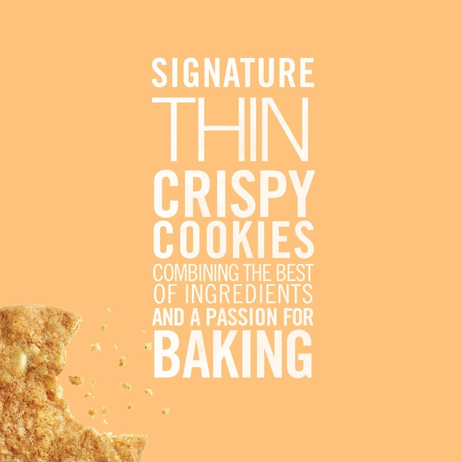 Tate's Bake Shop Orange & Cream Cookies with White Chocolate Chips, Limited Edition, 4 x 6.5 oz Bags