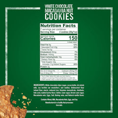 Tate's Bake Shop White Chocolate Macadamia Nut Cookies – Thin & Crispy Gourmet Cookies (4 x 7 oz Bags)