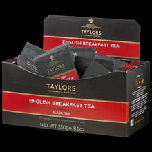 English Breakfast black tea boxes with individually wrapped tea bags, 100 count
