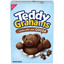 Chocolate teddy graham snack box with teddy bear graphics