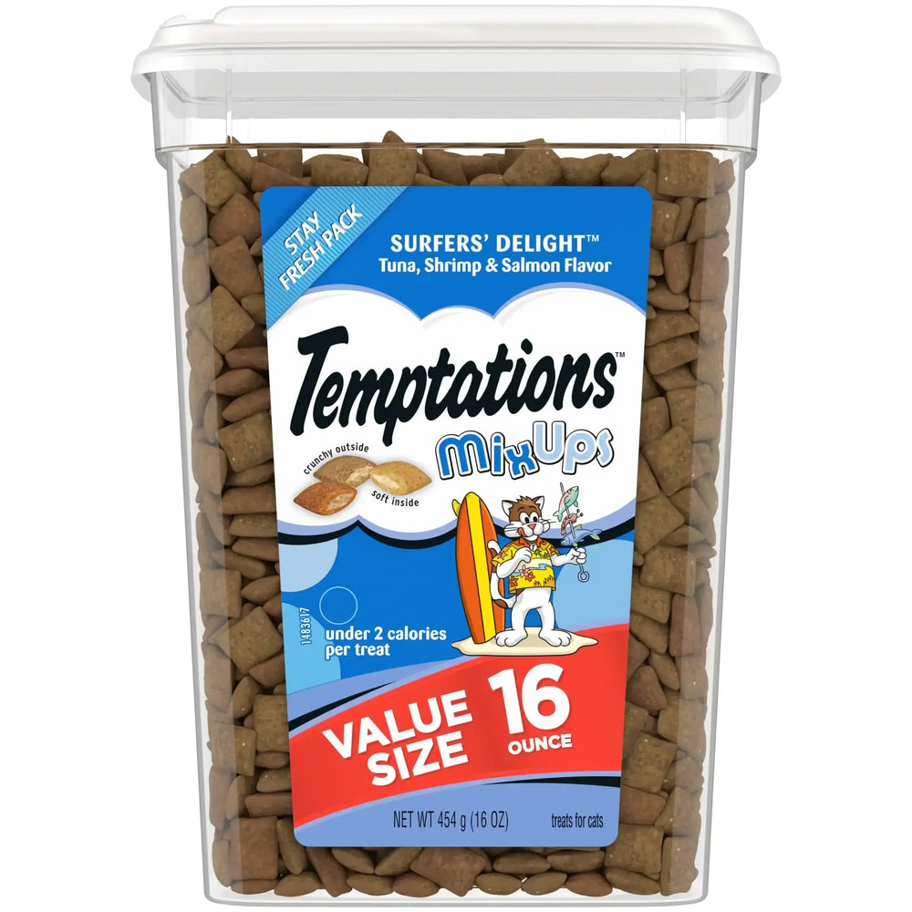 Temptations Mixups Surfer'S Delight Flavor Crunchy And Soft Cat Treats - USA MEGA SHOP