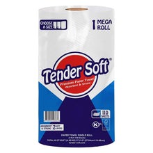 2-ply paper towel roll, 1 roll pack, 110 sheets