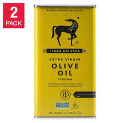 Terra Delyssa First Cold Press Extra Virgin Olive Oil 3L, Tin, 2-count - USA MEGA SHOP
