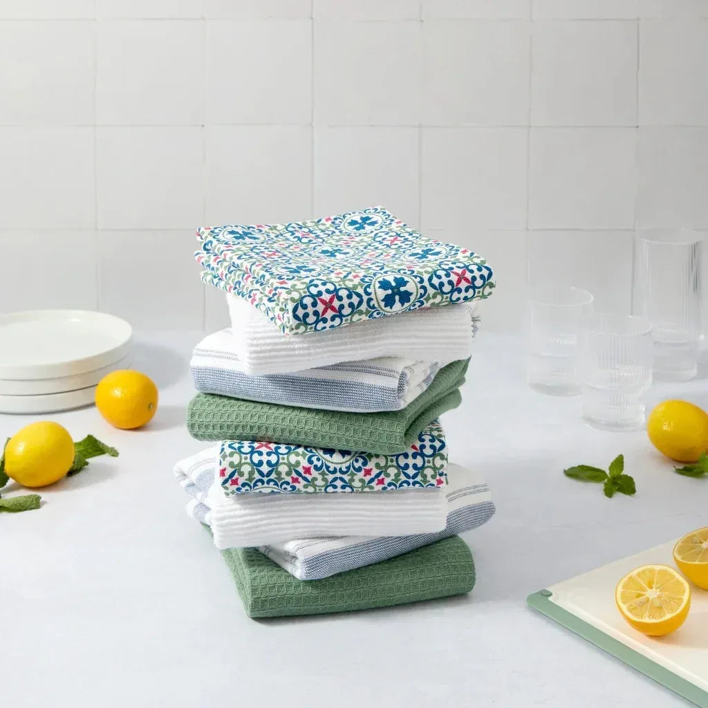 Terry Kitchen Towels, 8-pack