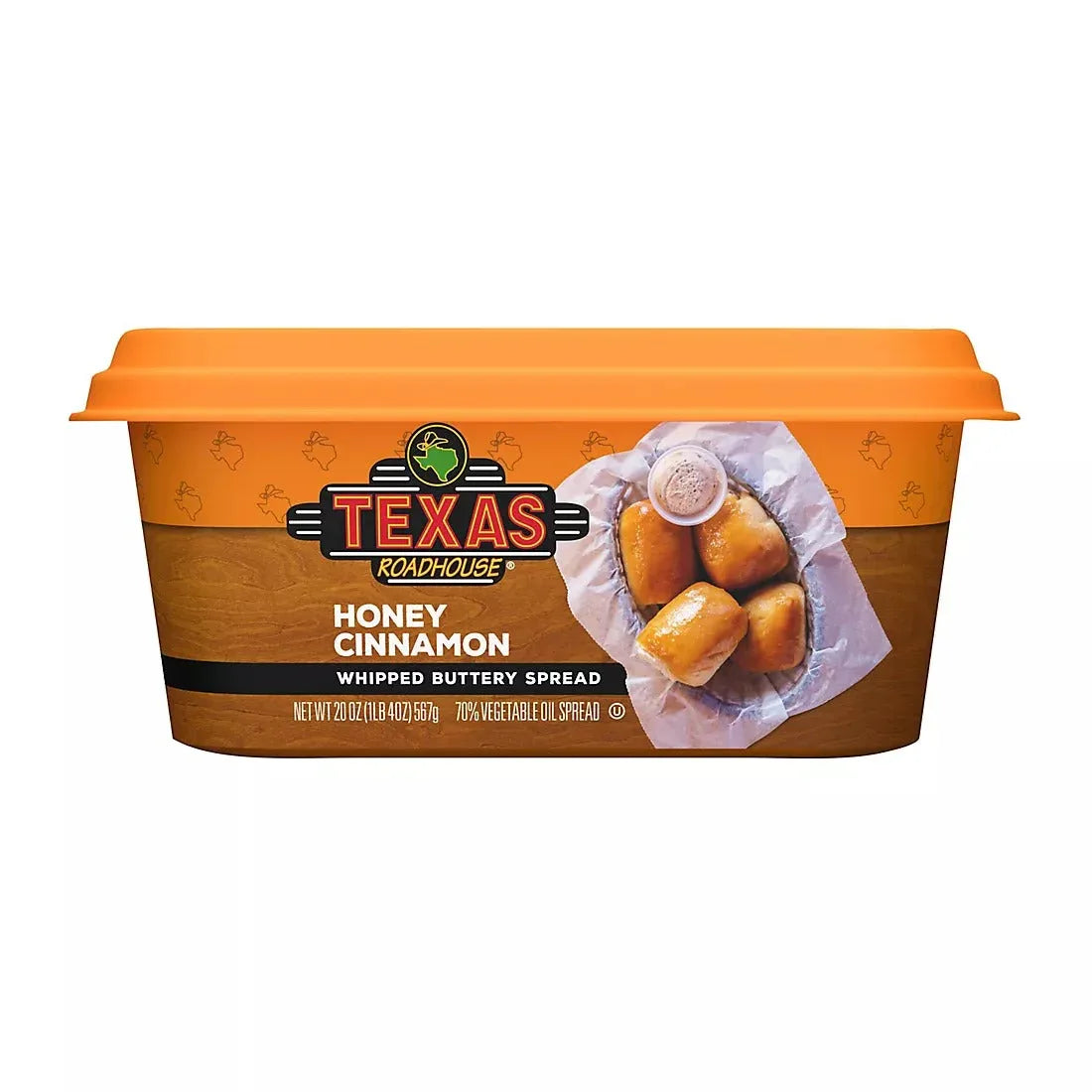 Texas Roadhouse Whipped Buttery Spread, Honey Cinnamon, 20 oz. - USA MEGA SHOP