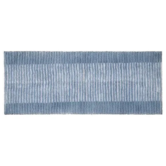 Textured Stripe Microfiber Bath Rug - USA MEGA SHOP