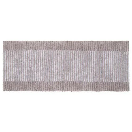 Textured Stripe Microfiber Bath Rug - USA MEGA SHOP