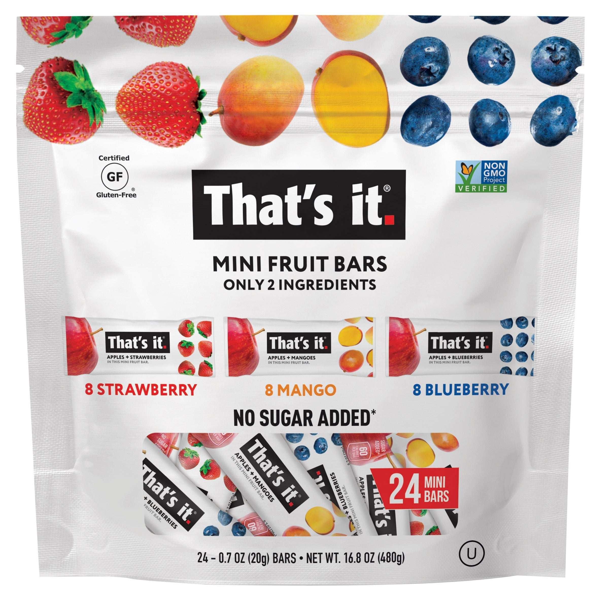 That's it Mini Fruit Bars, 24-count - USA MEGA SHOP