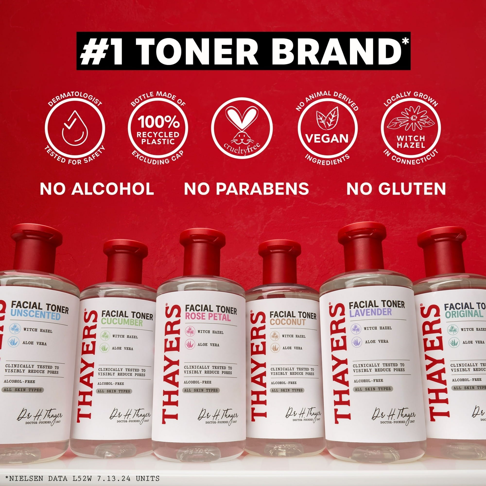 (3 PACK ) Thayers Rose Petal Witch Hazel Travel Size Face Mist, For Dry Skin, 3 oz