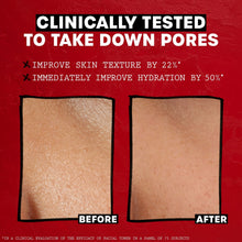 Thayers Facial Mist Rose Petal before-and-after skin texture comparison panels