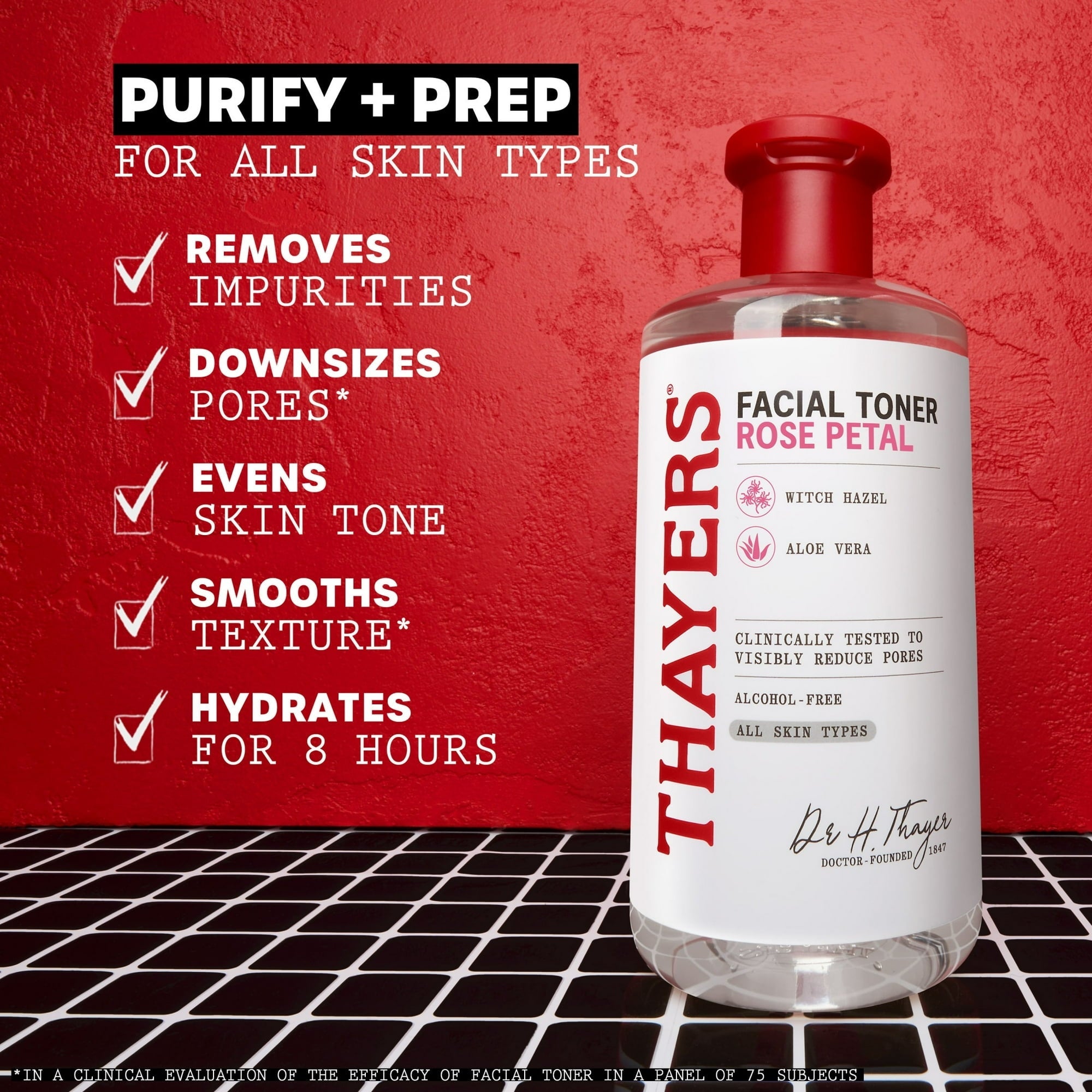 Thayers Witch Hazel Rose Petal Facial Toner, 8.5 fl oz (3 PACK )