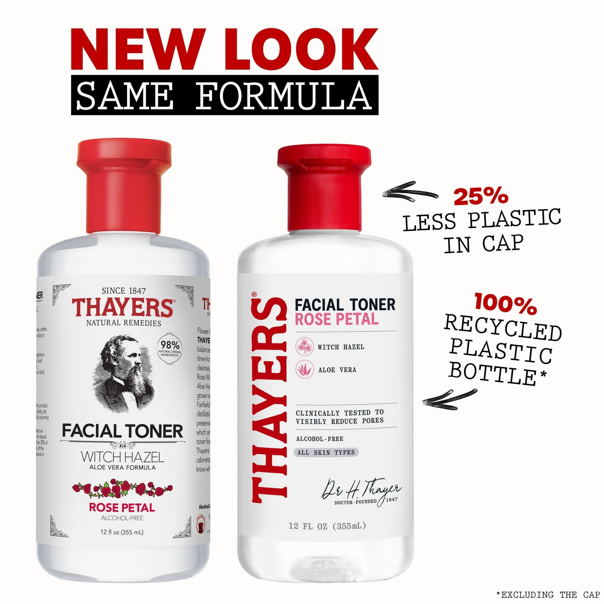 Thayers Witch Hazel Rose Petal Facial Toner, 8.5 fl oz (3 PACK )