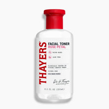 Thayers witch hazel rose petal facial toner bottle with red cap, 8.5 fl oz