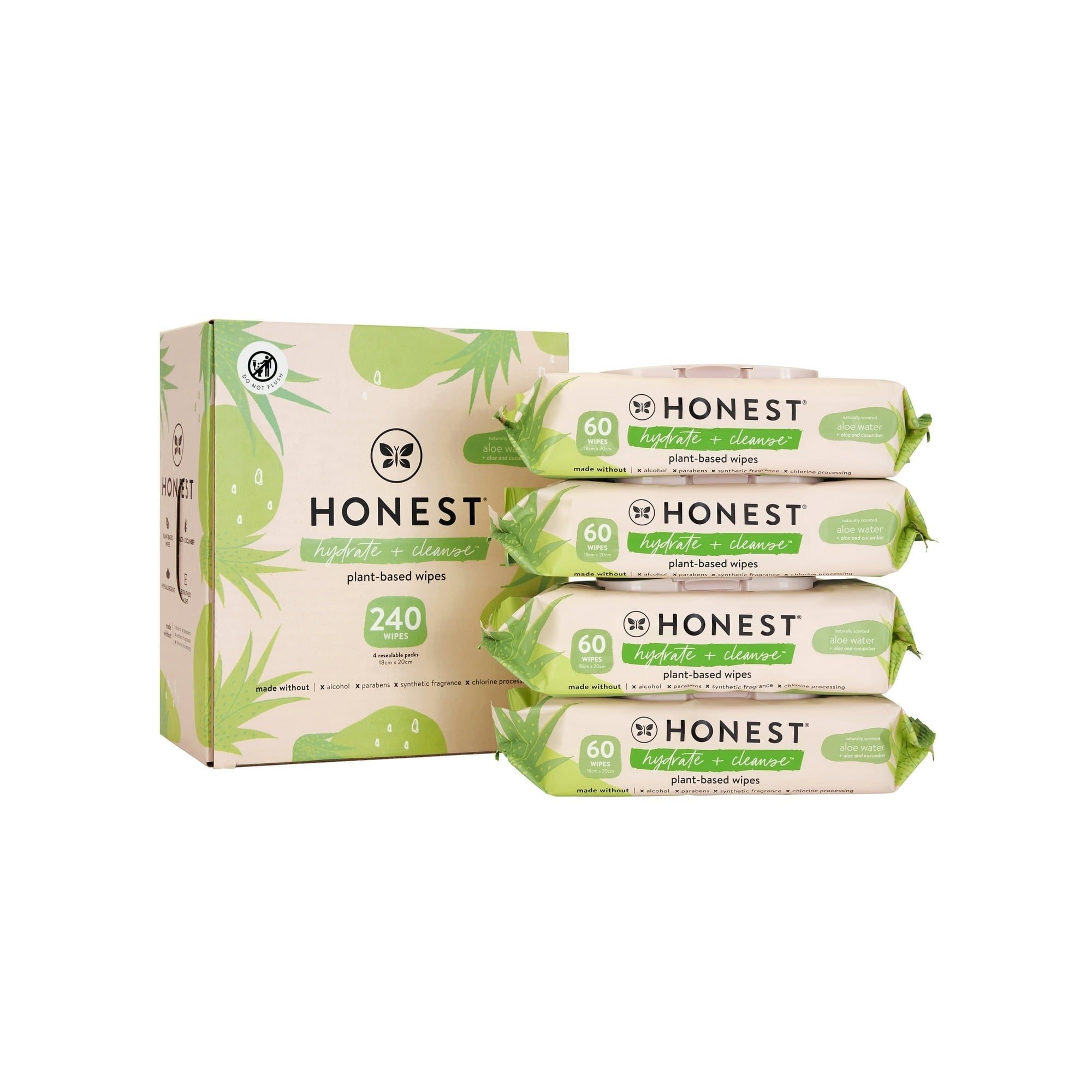 The Honest Company Hydrate and Cleanse Benefit Wipes
