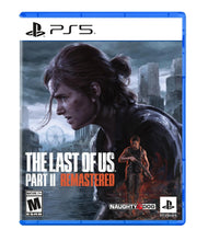 PlayStation 5 game case with The Last of Us Part II Remastered cover art