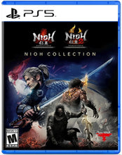 PS5 game case with Nioh Collection branding and sword-wielding characters artwork