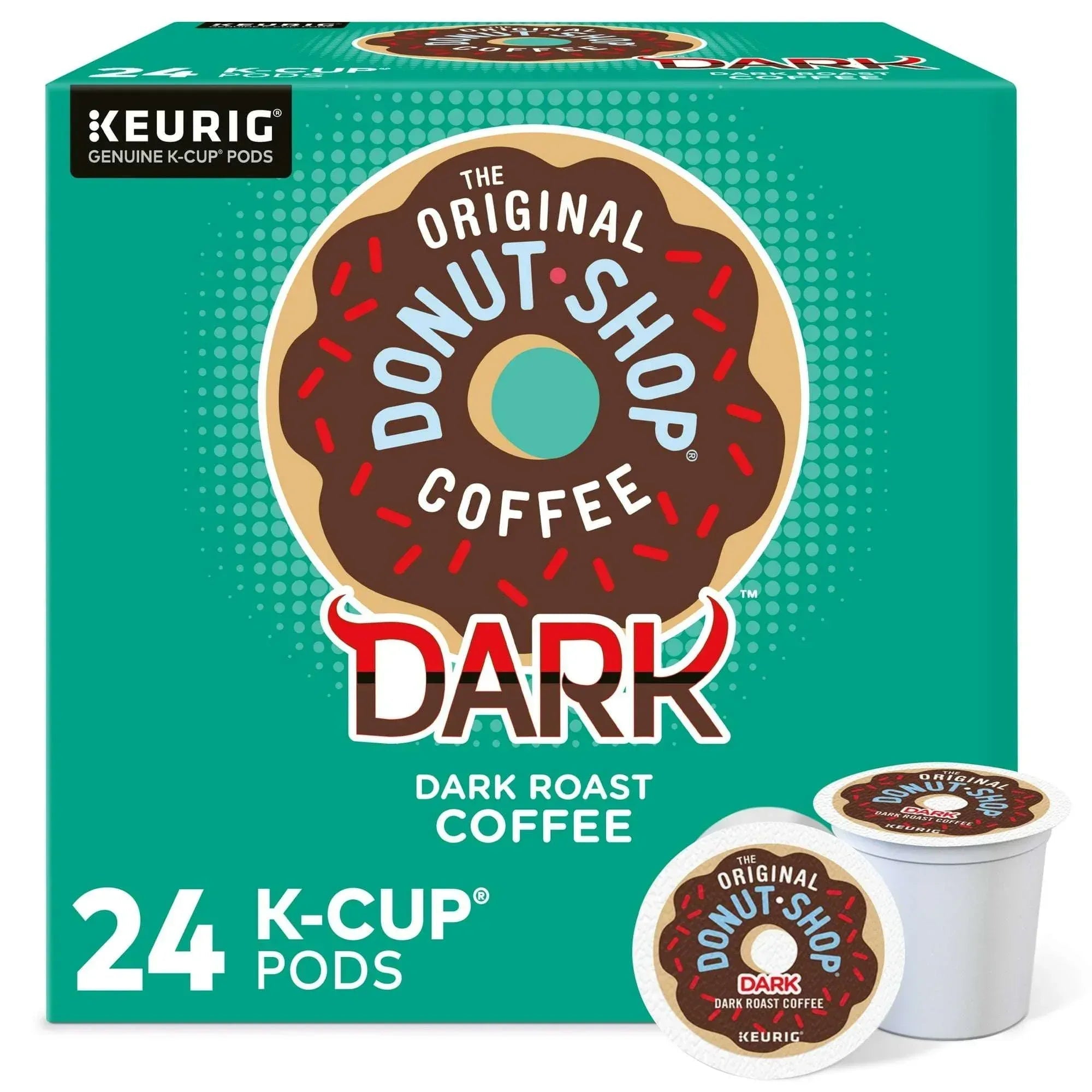 The Original Donut Shop, Dark Roast K-Cup Coffee Pods, 24 Count