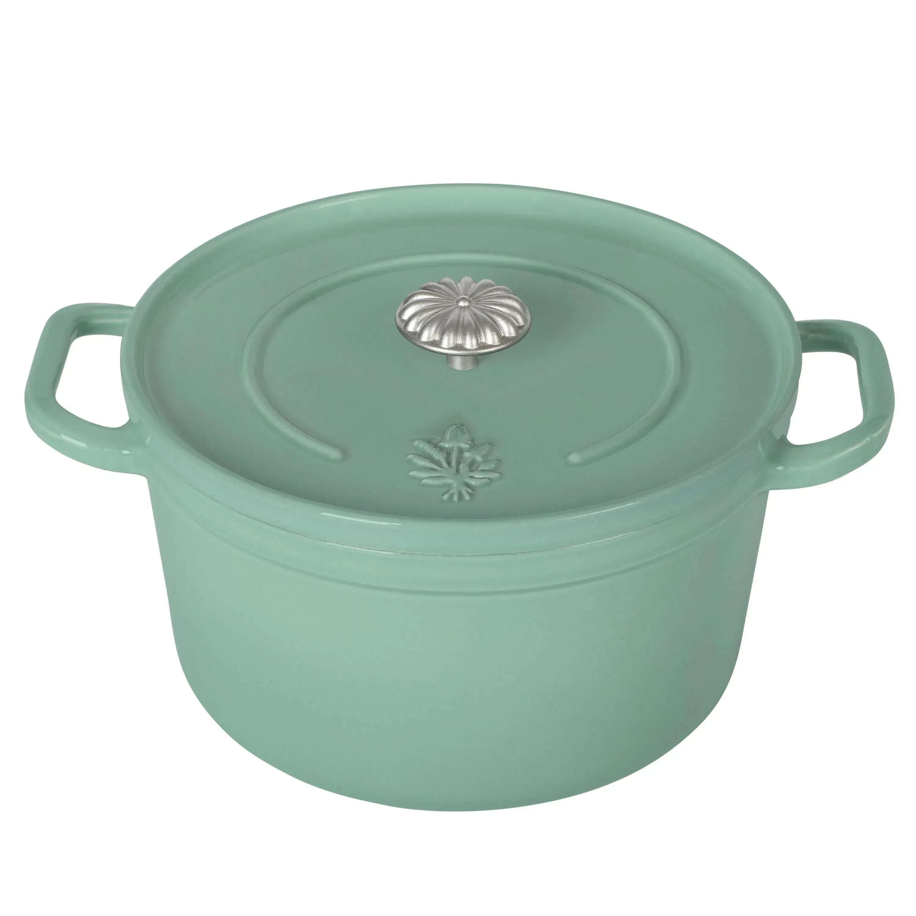 The Pioneer Woman 5-Quart Enamel Cast Iron Dutch Oven with Lid, Dark Green