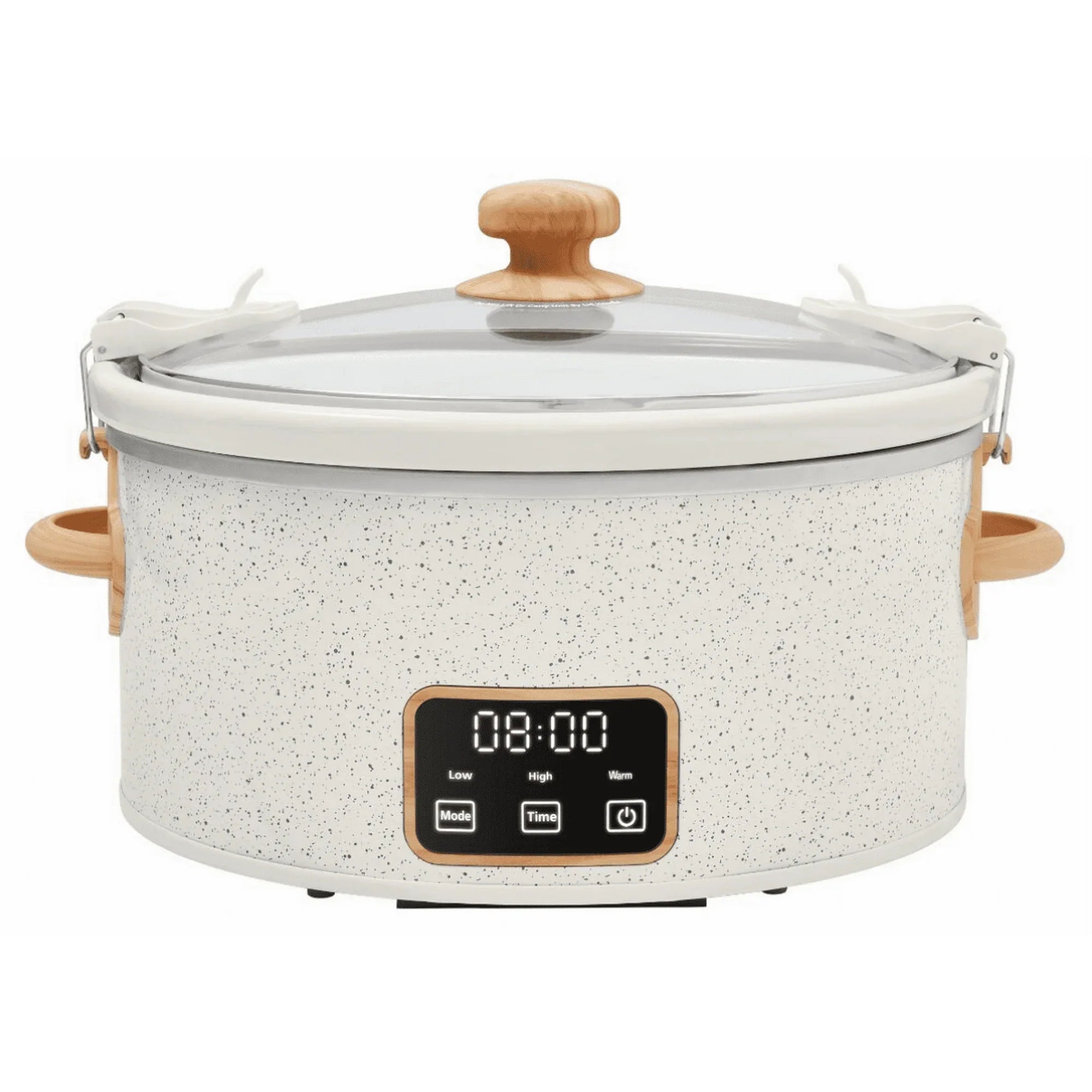 The Pioneer Woman 6 QT Slow Cooker, Locking Lid, Digital, Linen Specile, Model PW8400778514-5 - USA MEGA SHOP