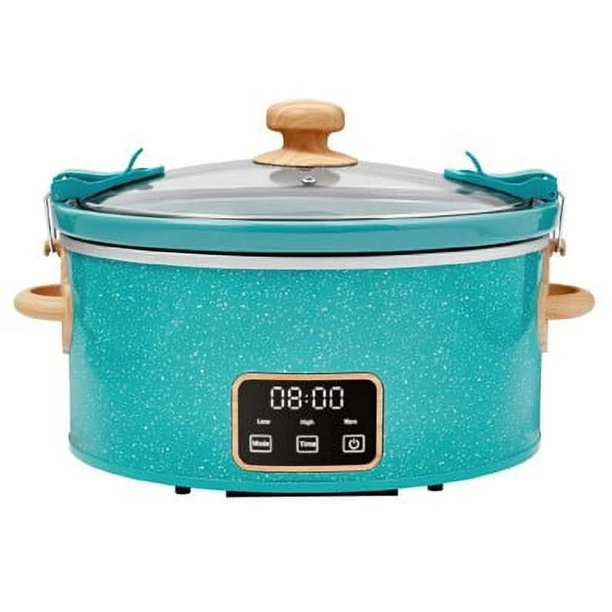 The Pioneer Woman 6 QT Slow Cooker, Locking Lid, Digital, Linen Specile, Model PW8400778514-5 - USA MEGA SHOP