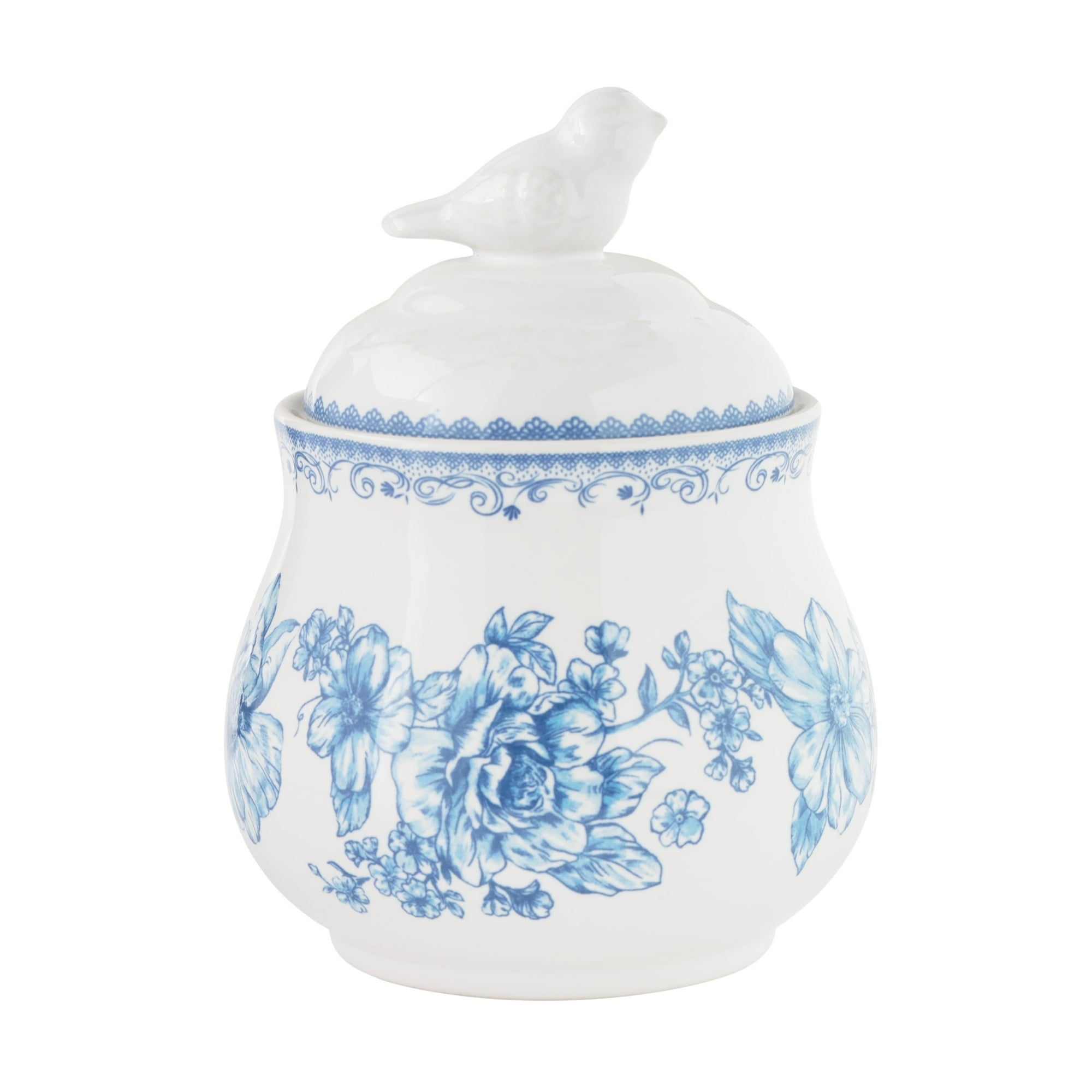 The Pioneer Woman Agatha Stoneware Sugar Bowl with Lid, Green