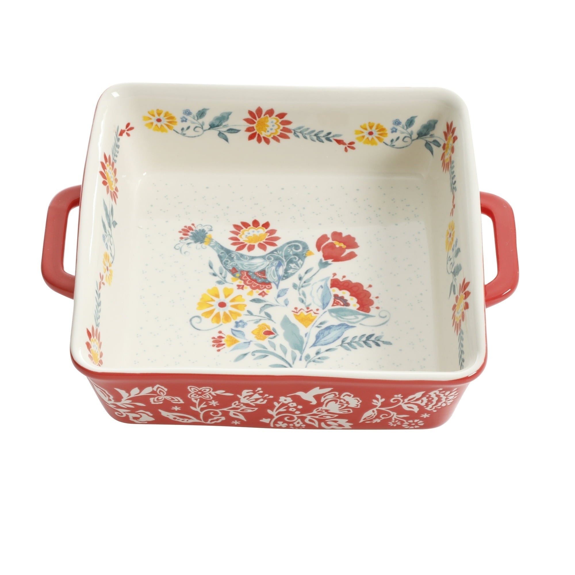 The Pioneer Woman Mazie 8 x 8-inch Square Baking Ceramic Bakers, Set of 2