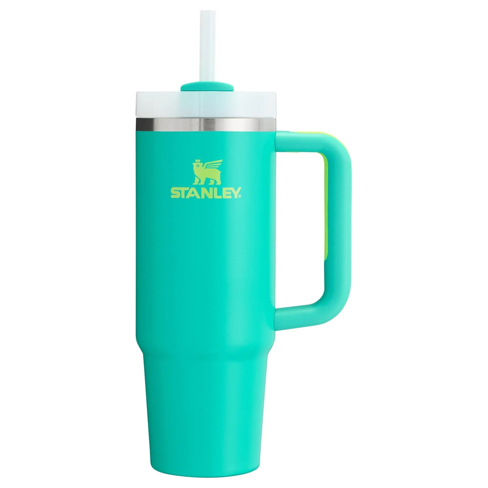 Stanley Quencher Flowstate 40oz Bright Lime Stainless Steel Tumbler - USA MEGA SHOP