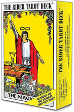Rider-Waite tarot deck box with The Magician cover art