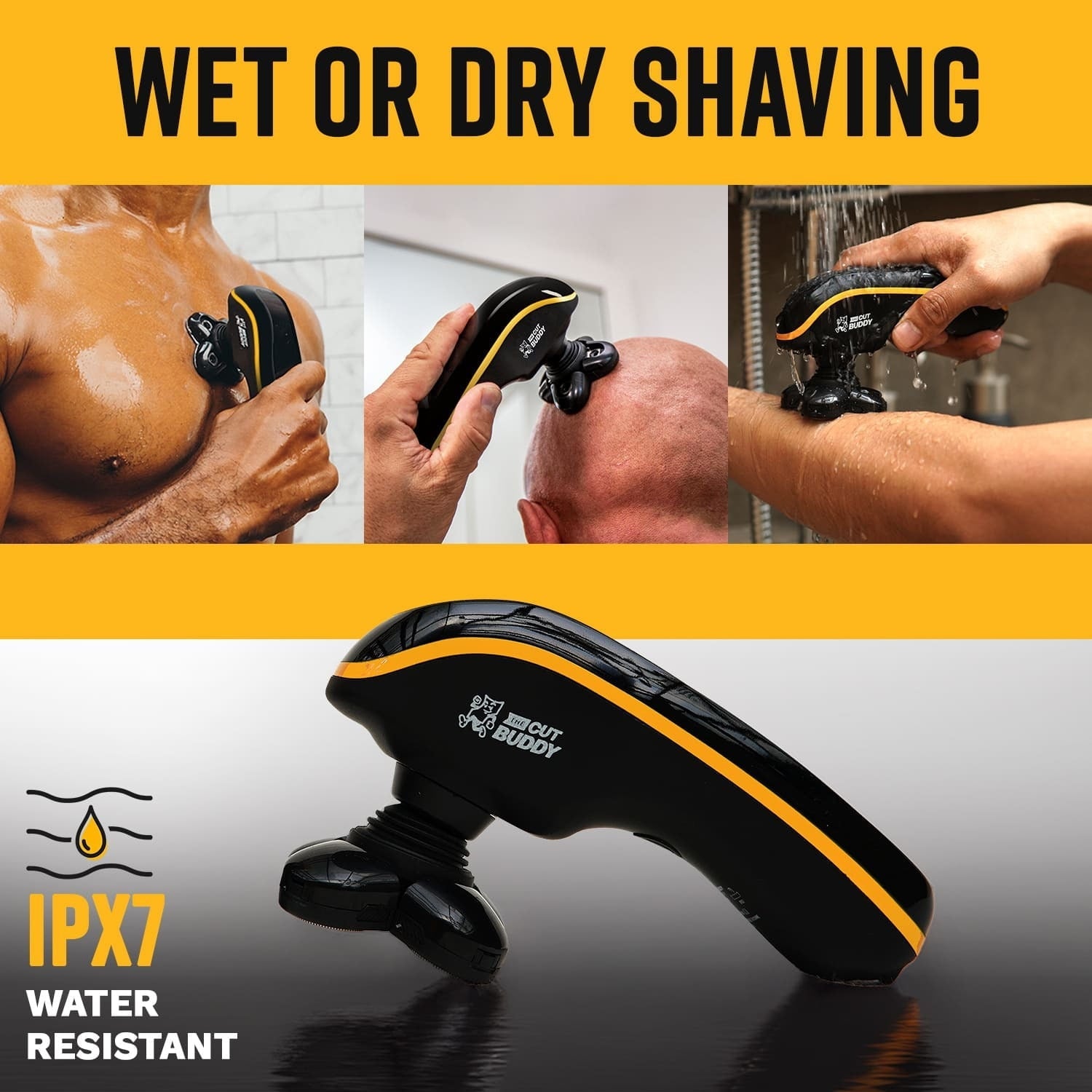 The Cut Buddy Bald Buddy - Ergonomic Bald Shaver (Rotary Type)