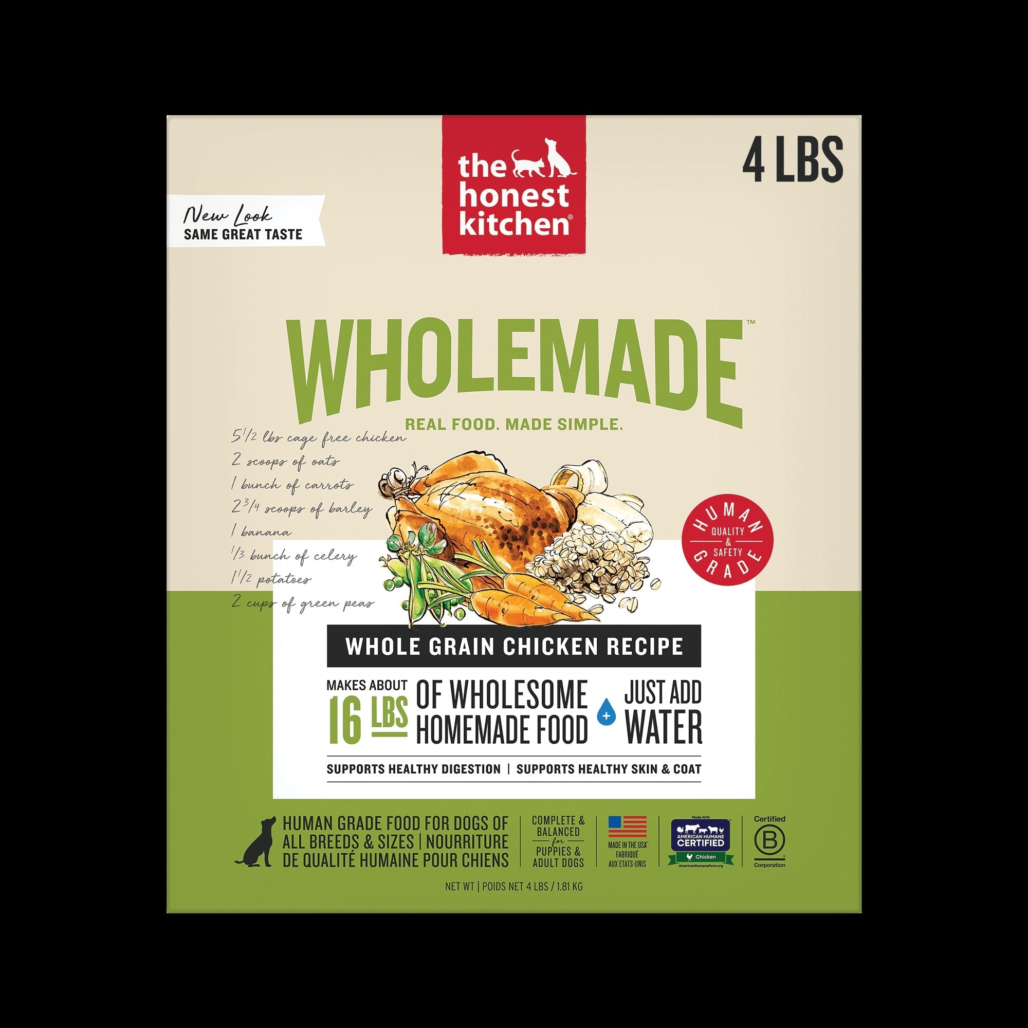 The Honest Kitchen Revel: Natural Human Grade Dehydrated Dog Food, Chicken & Organic Grains
