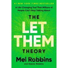 Hardcover book with green cover and bold yellow title text, Mel Robbins names