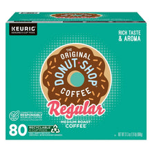 KEURIG Regular medium roast K-Cup pod box, Original Donut Shop, 80-count