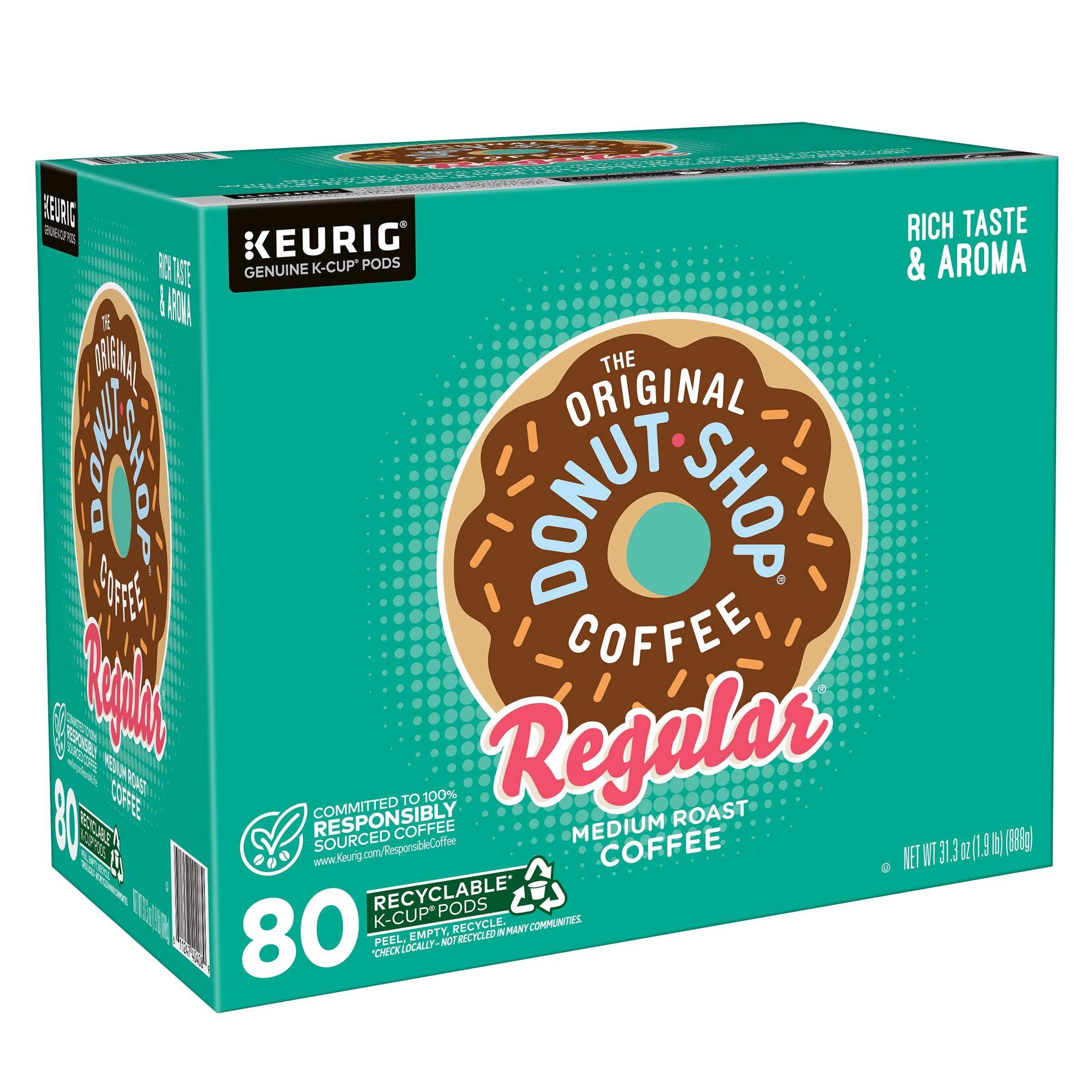 The Original Donut Shop Coffee K-Cup Pod, 80-count