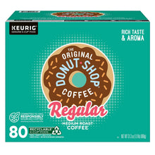 Keurig Original Donut Shop regular coffee K-Cup pods box, 80-count, medium roast