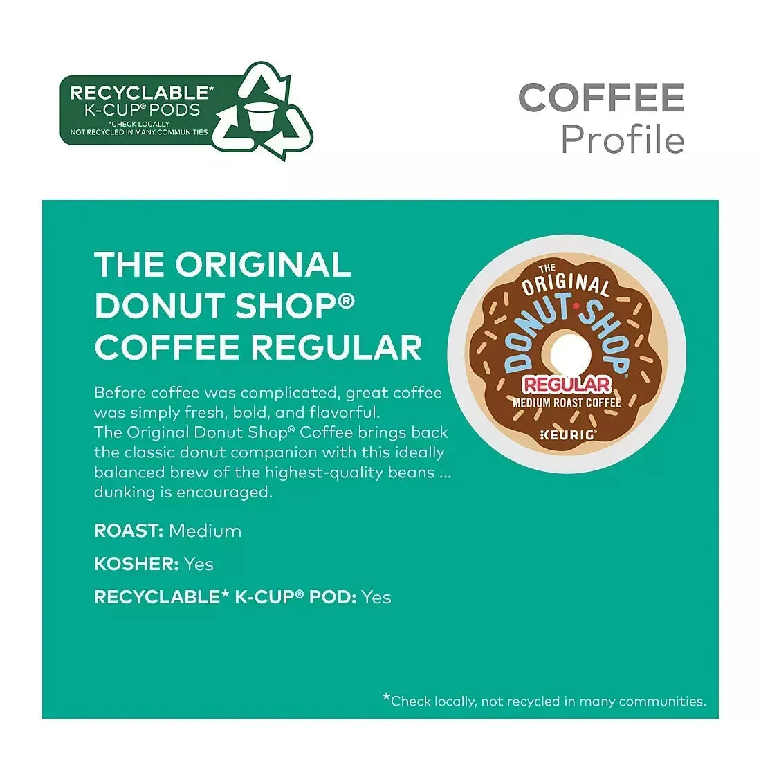The Original Donut Shop Regular Keurig K-Cup Pods, 80 ct.