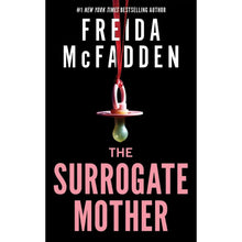 Paperback book cover for The Surrogate Mother by Freida McFadden, candle design
